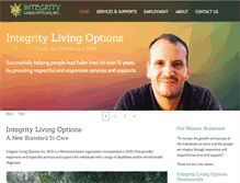 Tablet Screenshot of integrityliving.com